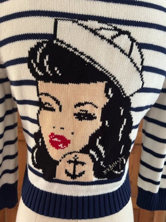 Betsey Johnson Sweaters - Vintage Y2K Betsey Johnson Inertia Knit Cropped Cardigan